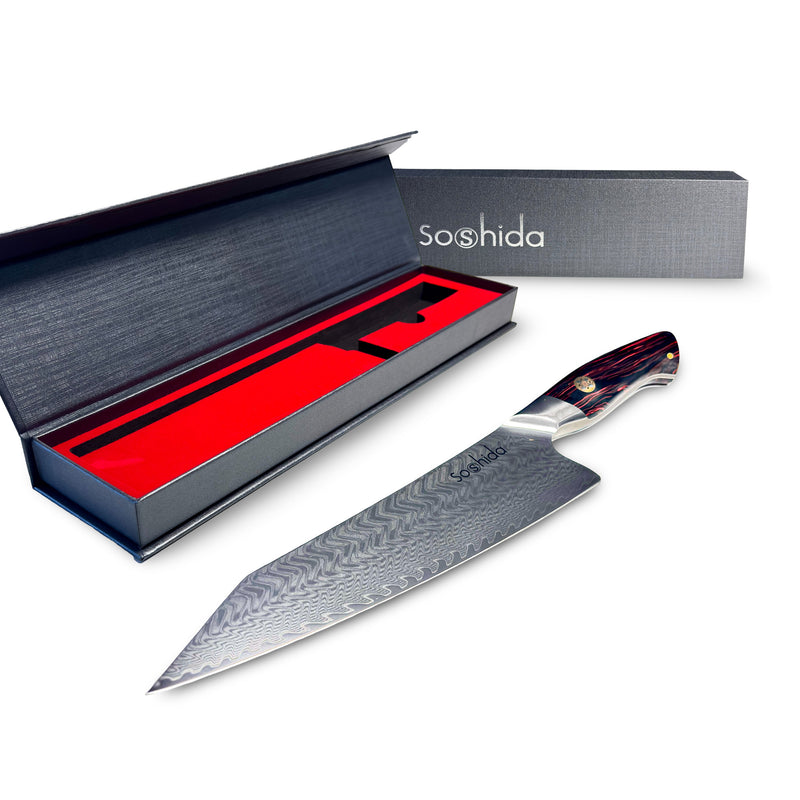 Soshida ApexPro 73 Layer Damascus 8.5” Chef Knife