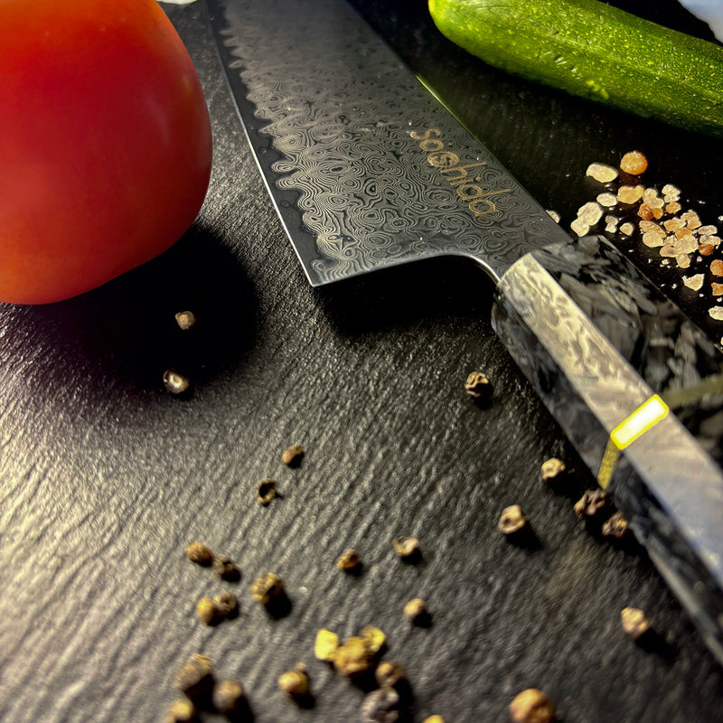 Soshida Legacy 9” Damascus Chef Knife