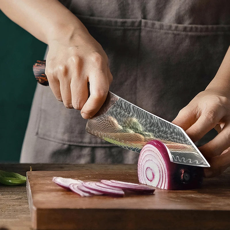 Soshida ApexPro 73 Layer Damascus 8.5” Chef Knife