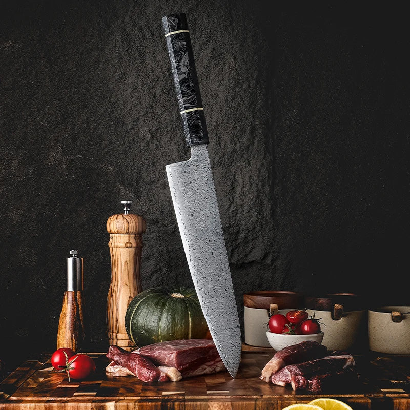 Soshida Legacy 9” Damascus Chef Knife