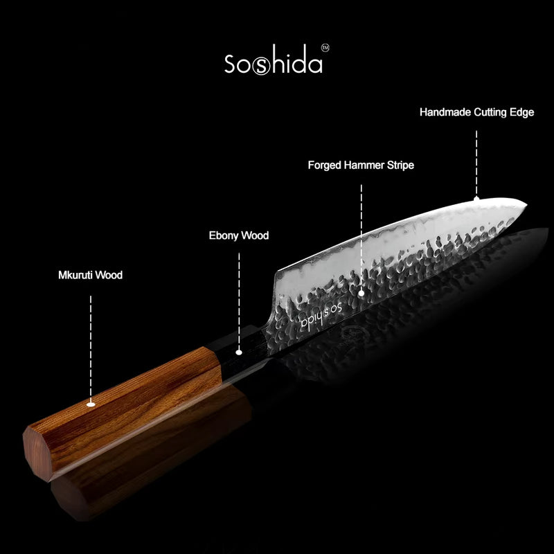Soshida 8” AUS10 Forged Chef Knife
