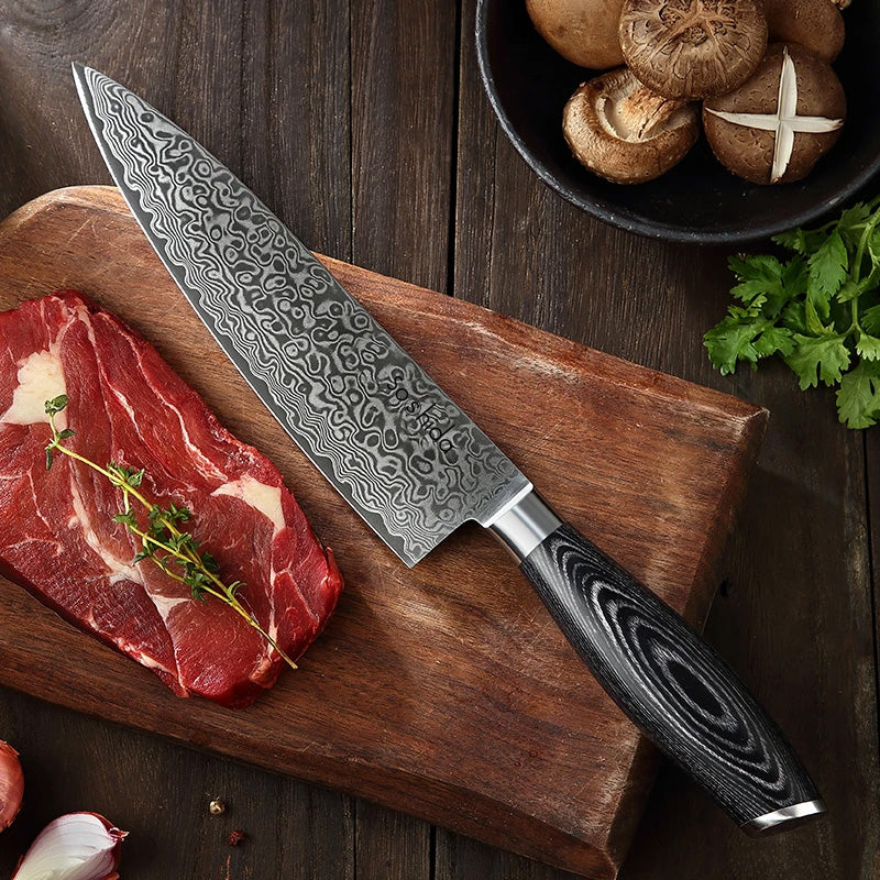 Soshida Damascus Prestige 8" Chef Knife
