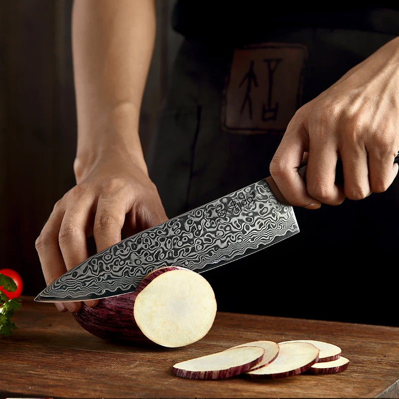 Soshida Damascus Prestige 8" Chef Knife
