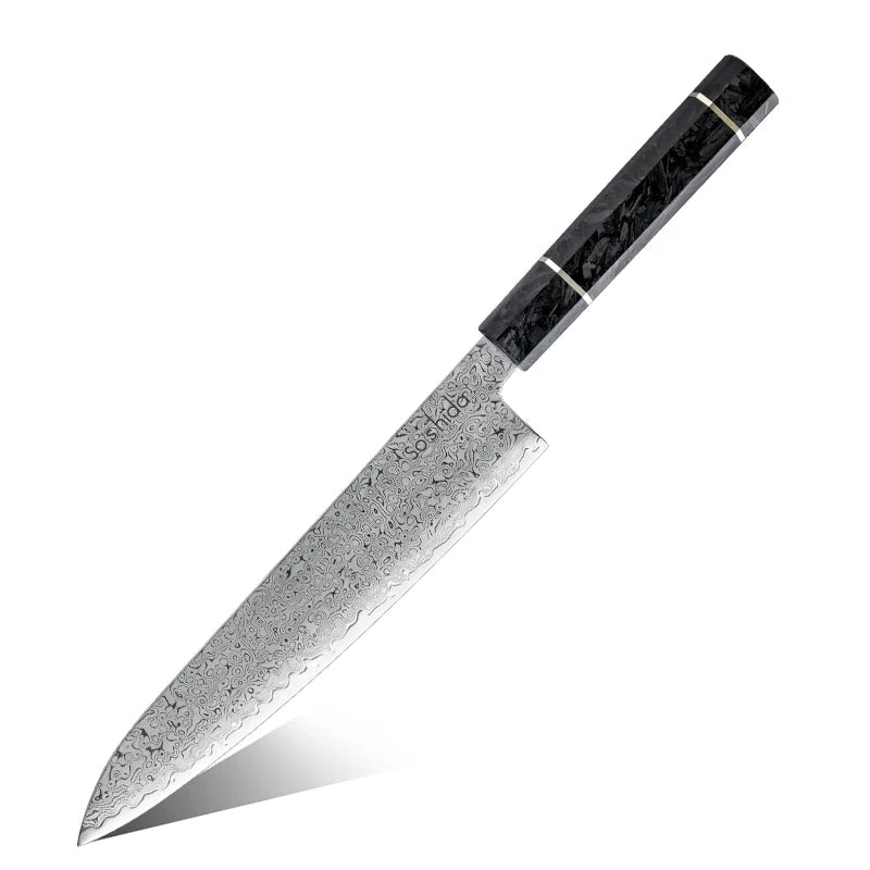 Soshida Legacy 9” Damascus Chef Knife