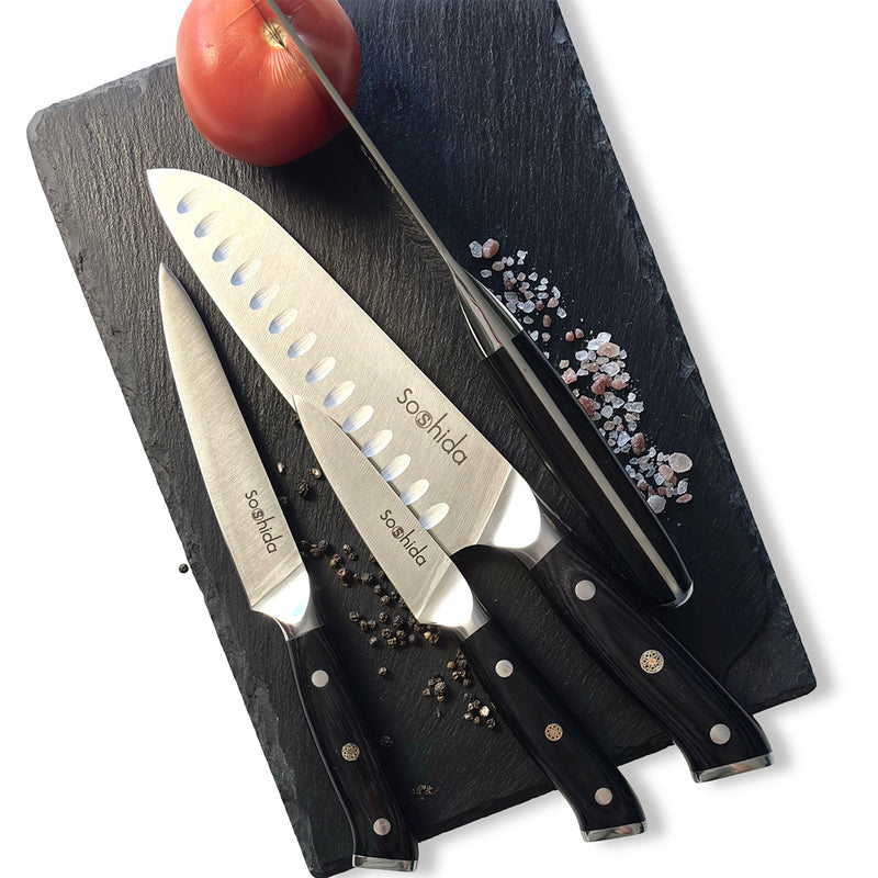 Soshida 4-Piece Ultra Chef Knife Set