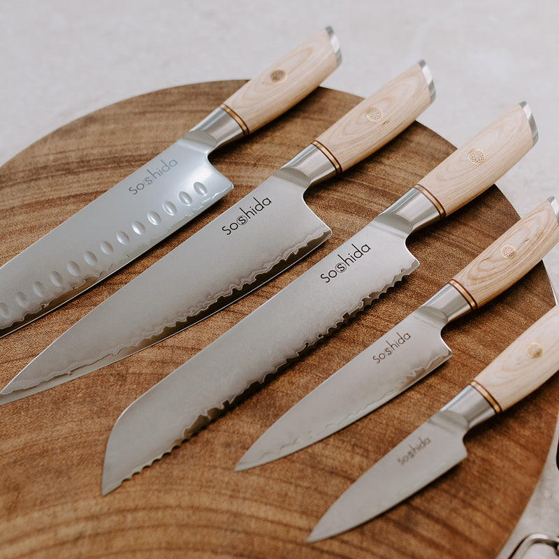 Soshida Professional 5 Piece Chef Knife Set