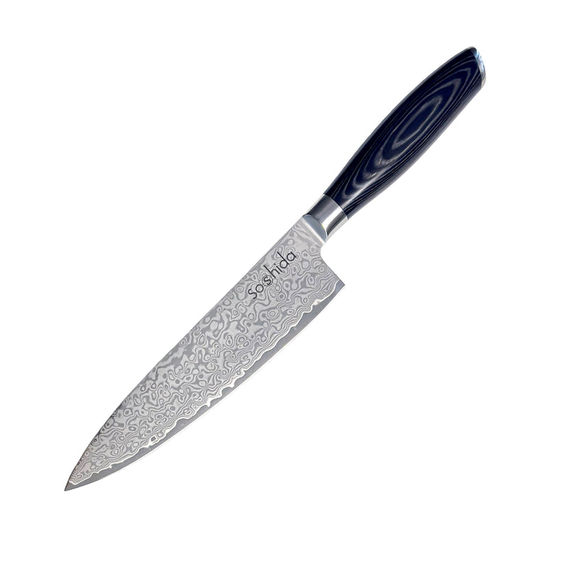 Soshida Damascus Prestige 8" Chef Knife