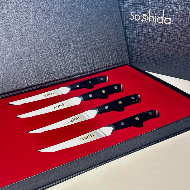 Soshida 4-Piece Steak Knife Set