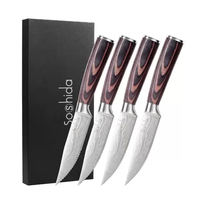Soshida Serrated Steak Knife Set