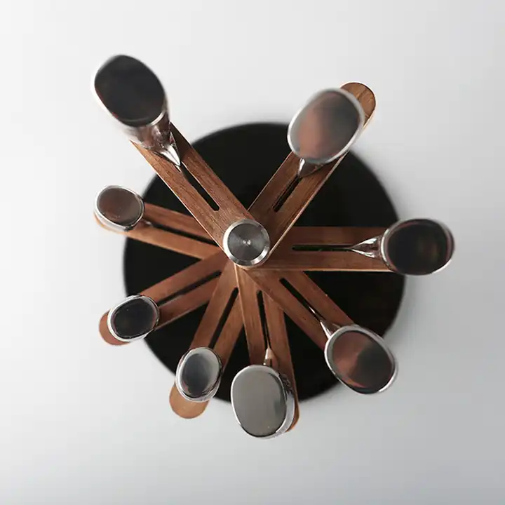 Soshida Rotating Wooden Knife Stand Holder