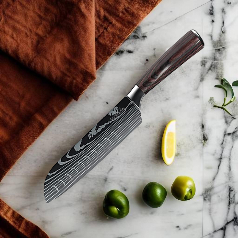 Soshida 7" Santoku Precision Knife