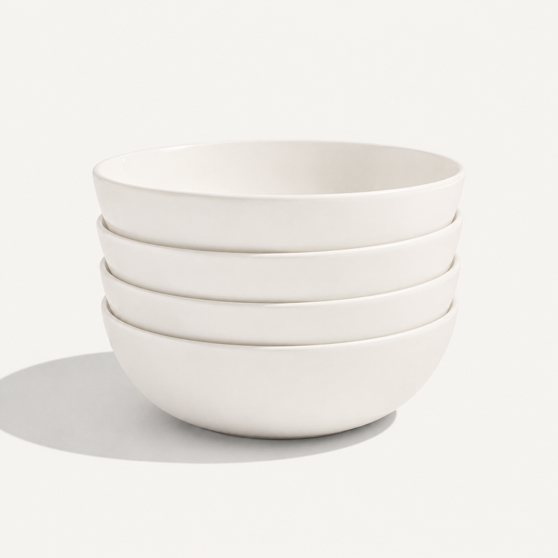 Soshida Nordic Pearl Round Deep Bowl 8"