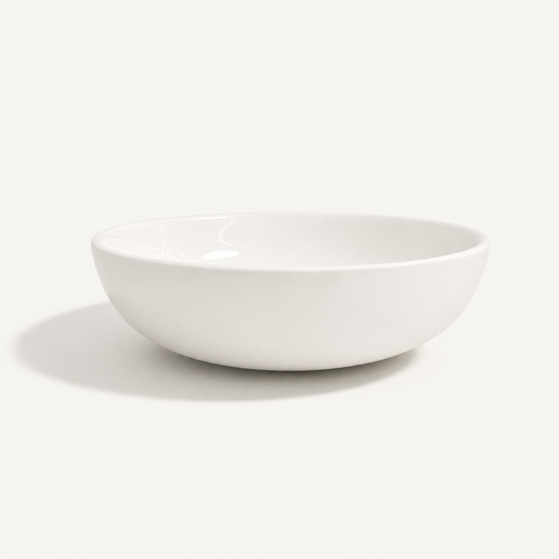 Soshida Nordic Pearl Round Deep Bowl 8"