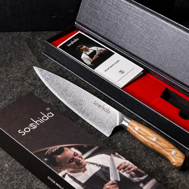 Soshida Luxe 8" 3-Layer Chef Knife