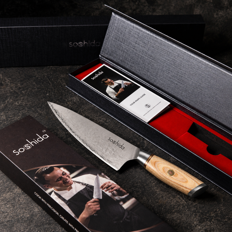 Soshida Pro 8.5" 3-layer Chef Knife