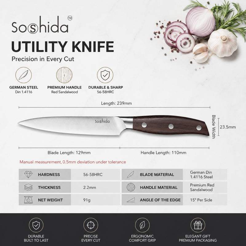Soshida B-30 5" Utility Knife