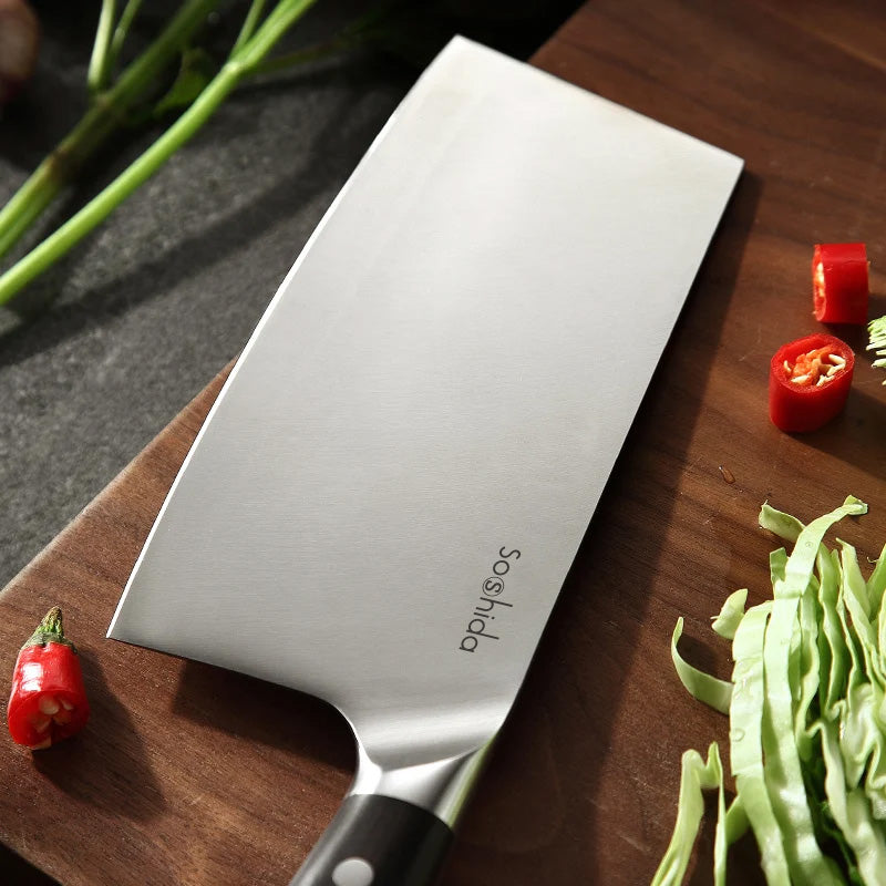 Soshida Ebony Cleaver Knife
