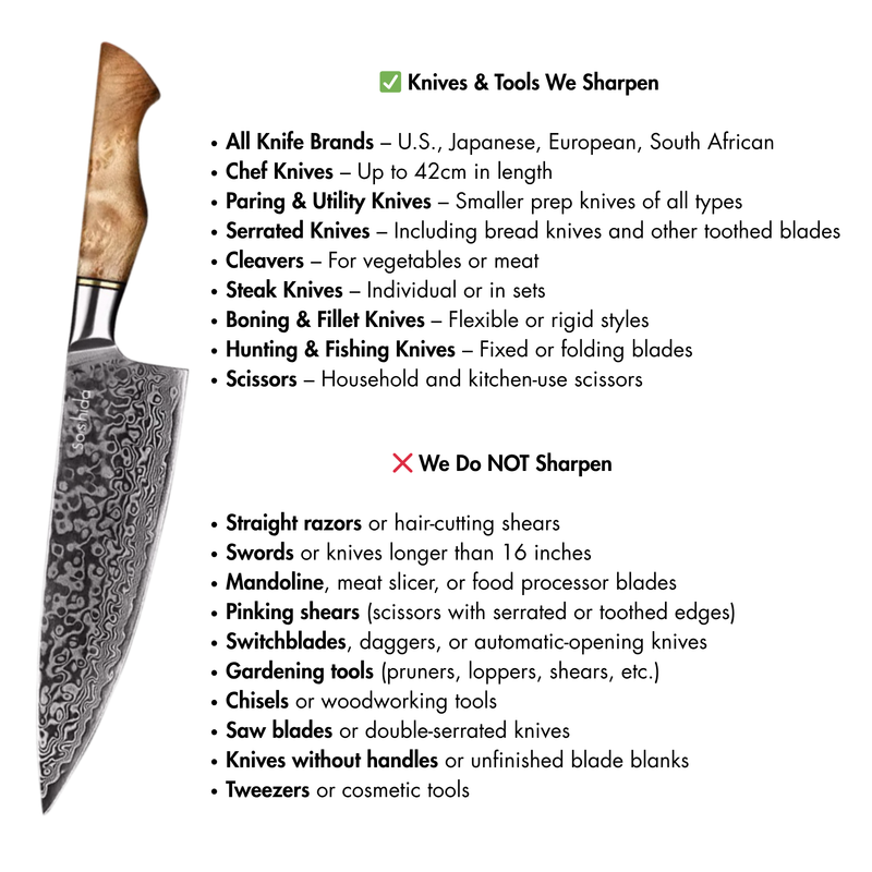 Knife Sharpening Service