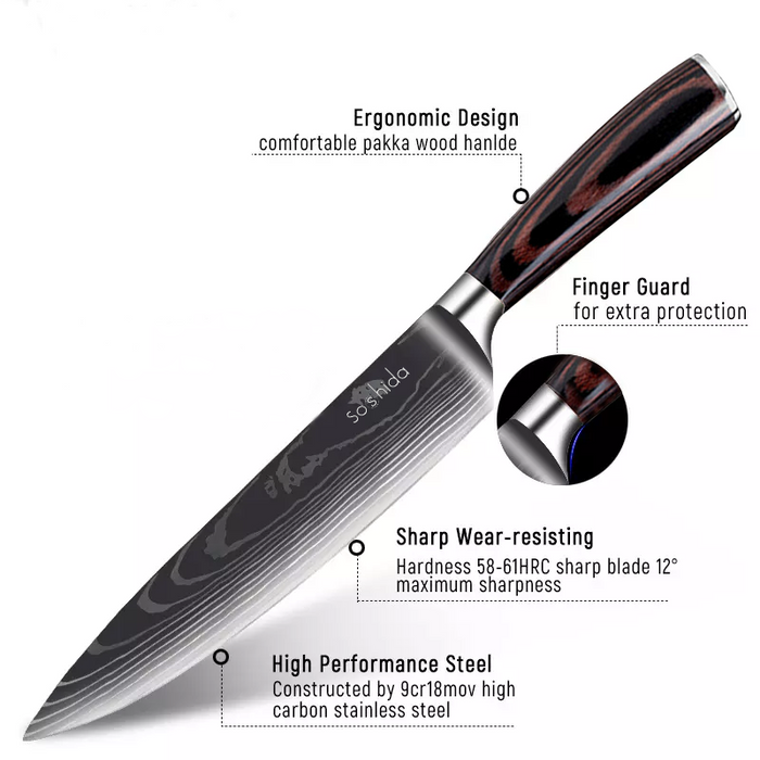 AIDEA Chef Knife - Professional Chef Knife-8 Inch, Japanese Steel