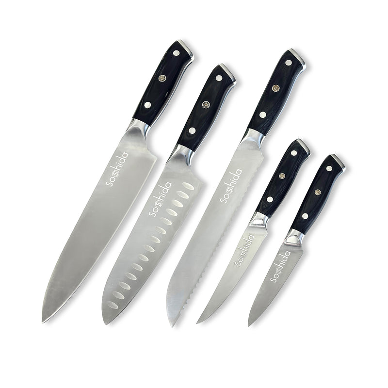 Soshida Ultra 5-Piece Chef Knife Set