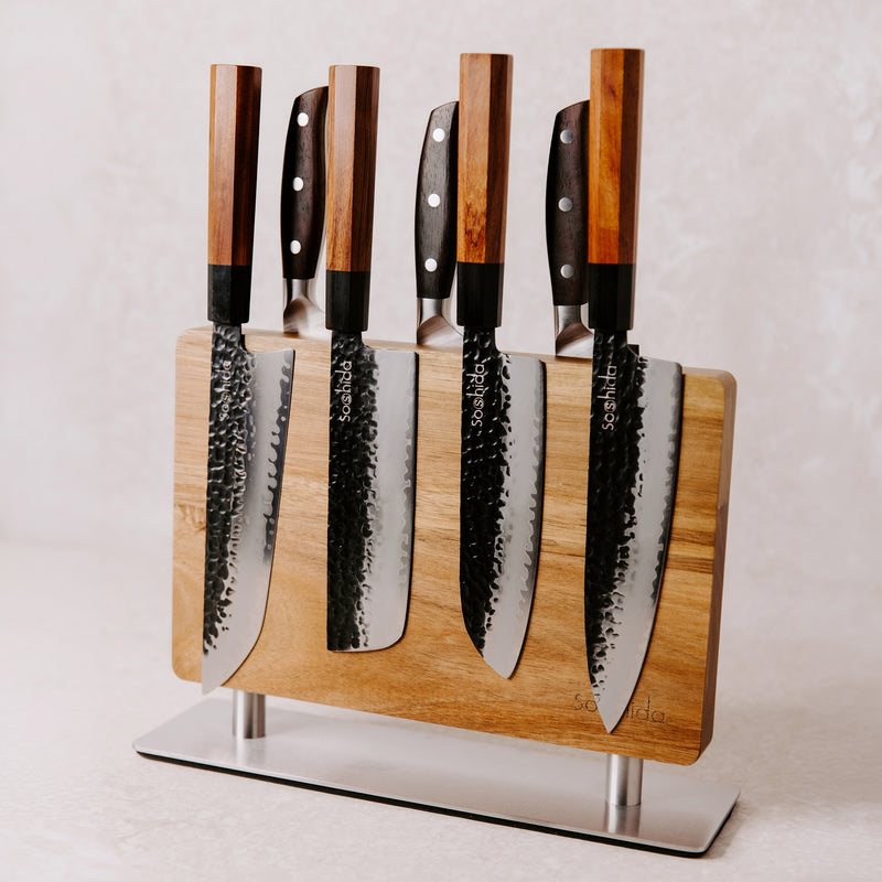 Soshida Dual Magnetic Knife Holder Stand