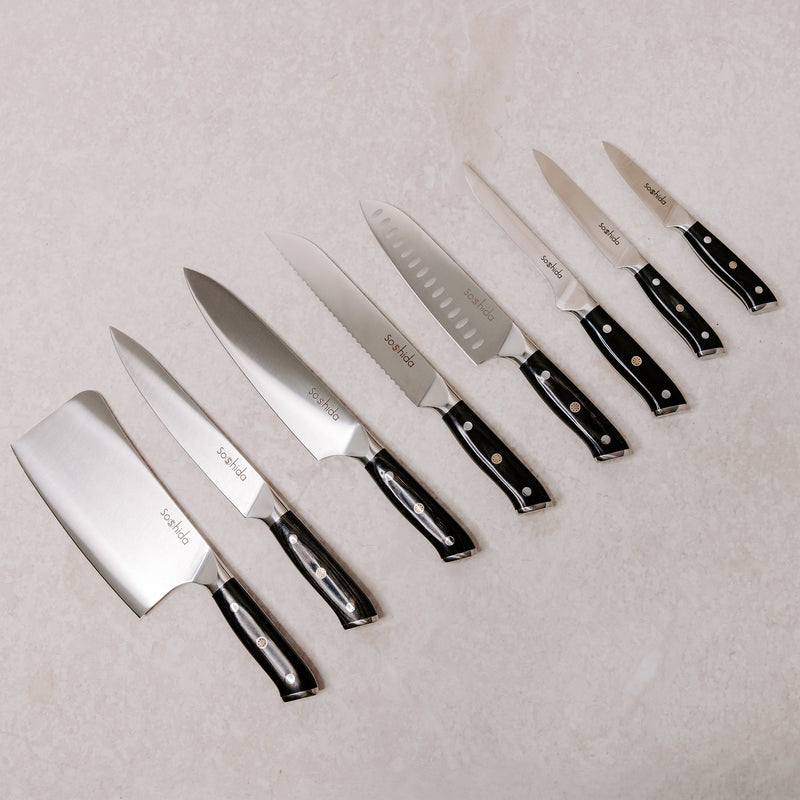 Soshida 8-Piece Ultra Chef Knife Set