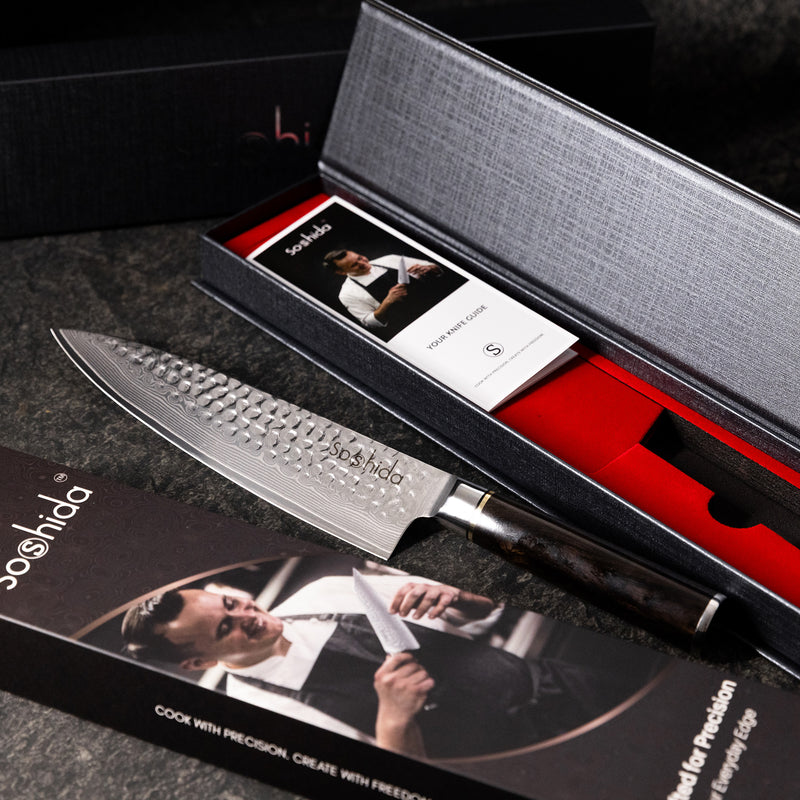 Soshida Shinguru Damascus 8' Chef Knife
