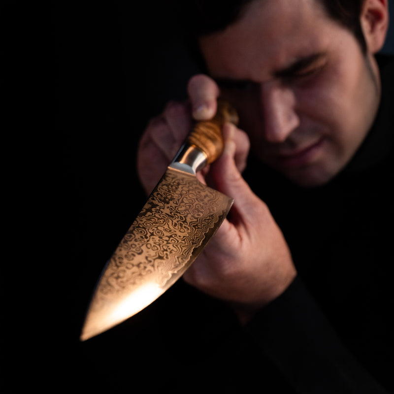 Soshida Pro V 8 Inch Damascus Chef Knife