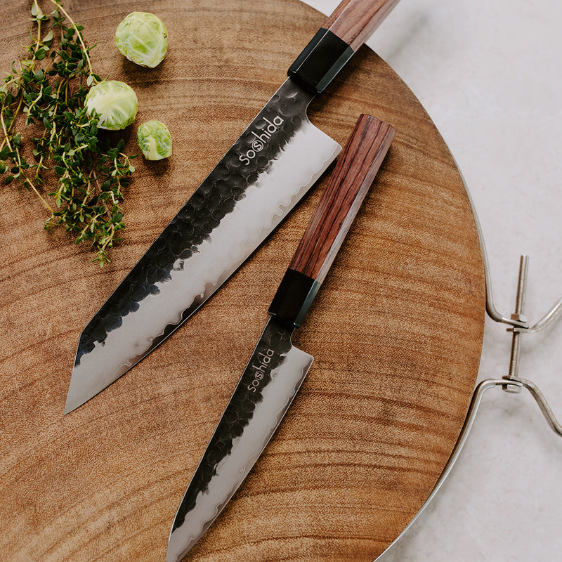 Soshida Japanese Puro 2 Piece Chef Knife Set