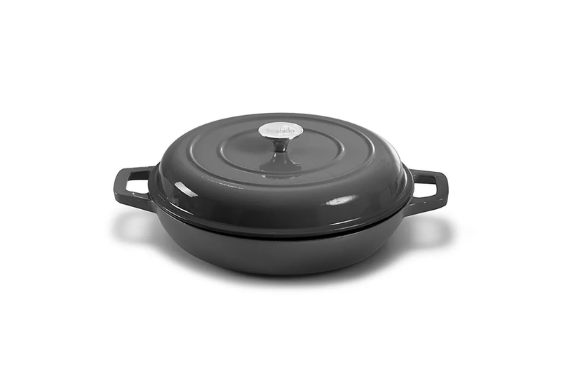 Soshida Cast Iron Shallow Casserole - 30cm