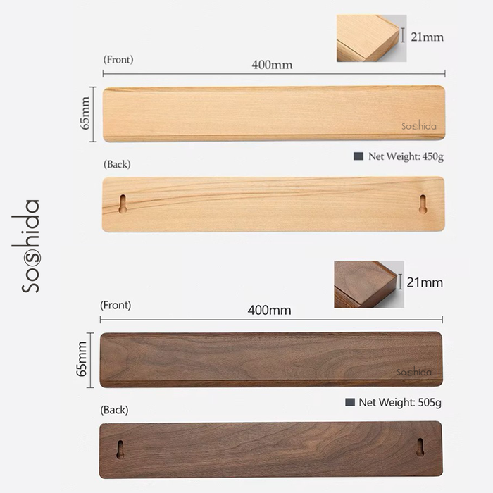 Soshida Wood Magnetic Knife Strip