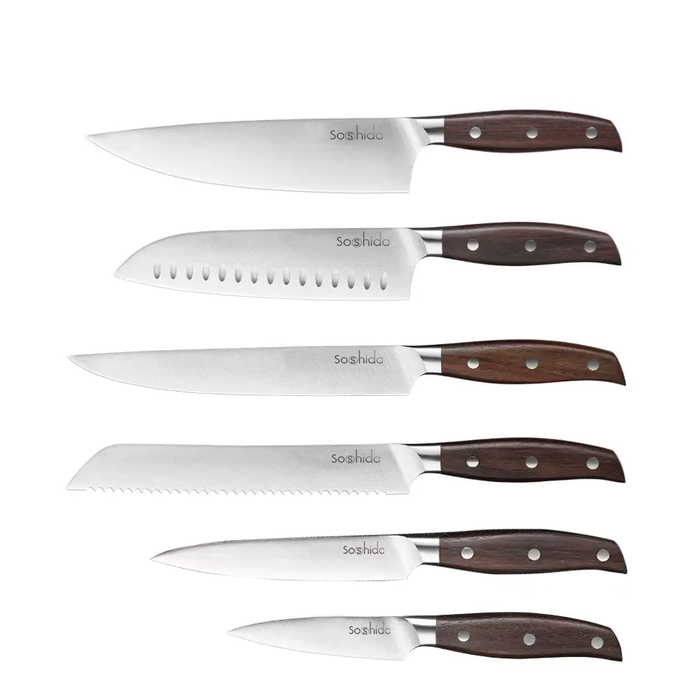 Soshida B30 6-Piece Chef Knife Set