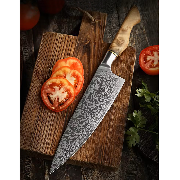 Soshida - Pro V 8 Inch Damascus Chef Knife