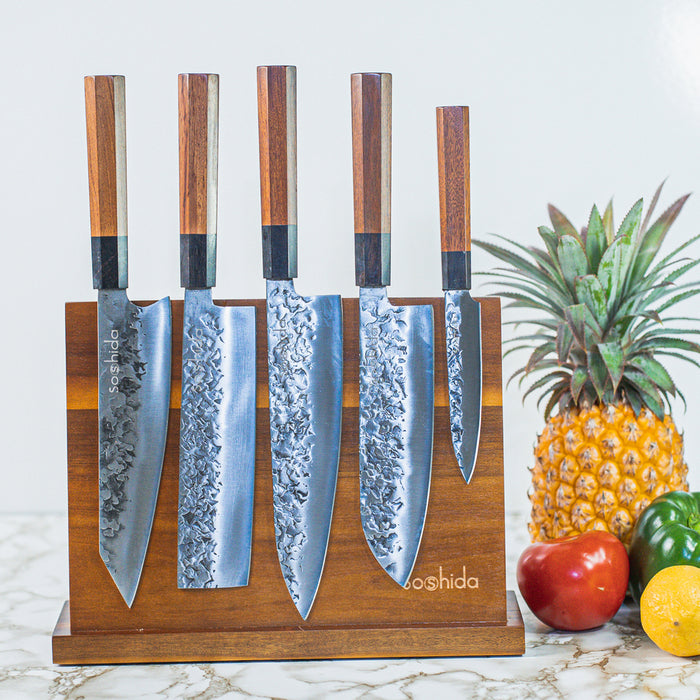 Soshida Japanese Carbon Steel Chef Knife Set