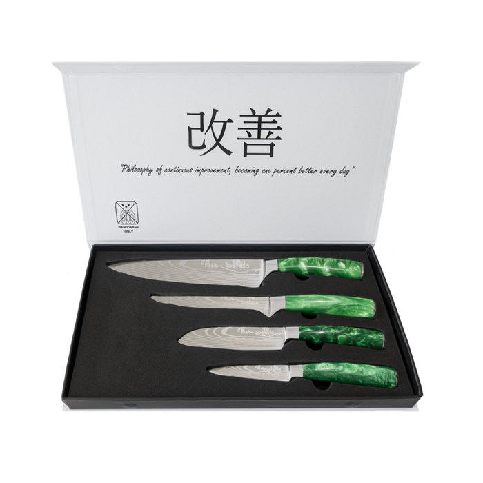 Japanese Soshida Modern Chef Knife Set